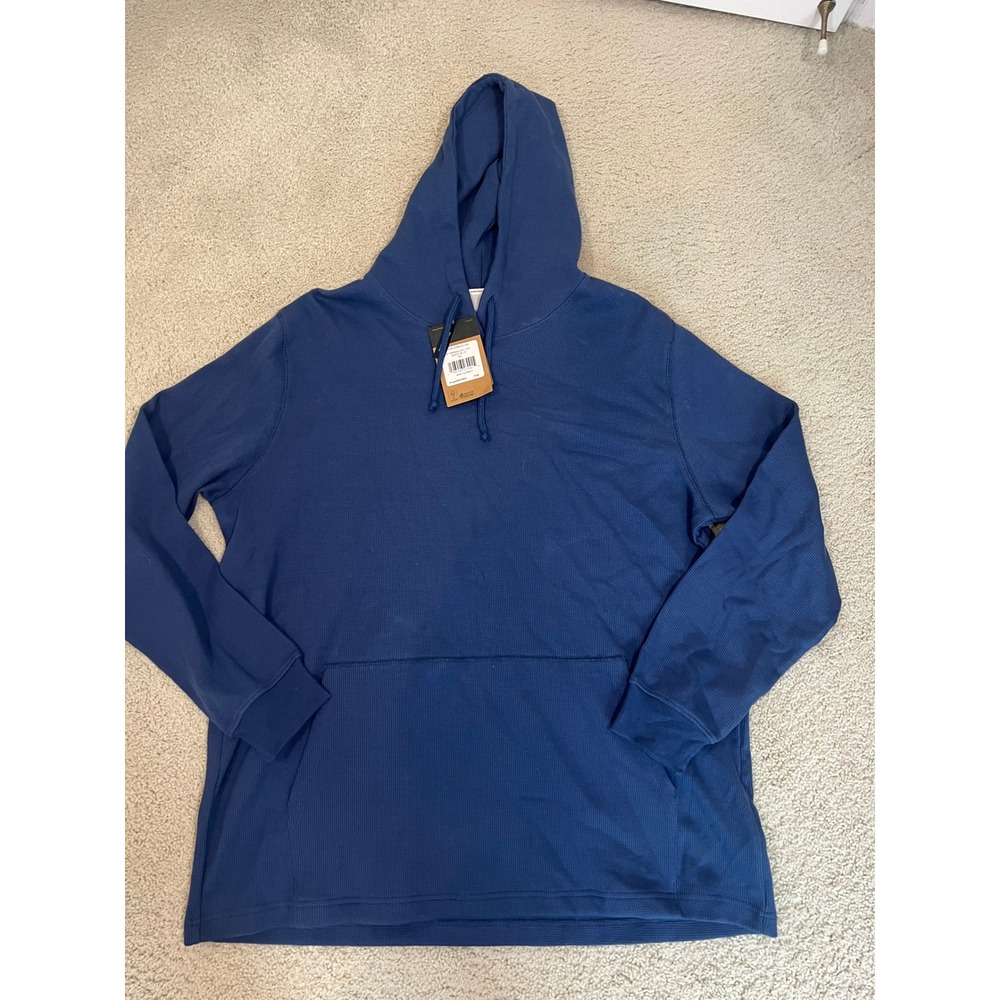 The North Face Mens Terrain Waffle Hoodi Blue XXL (IN#49)